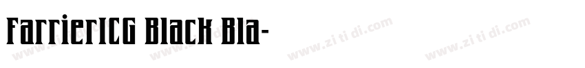 FarrierICG Black Bla字体转换